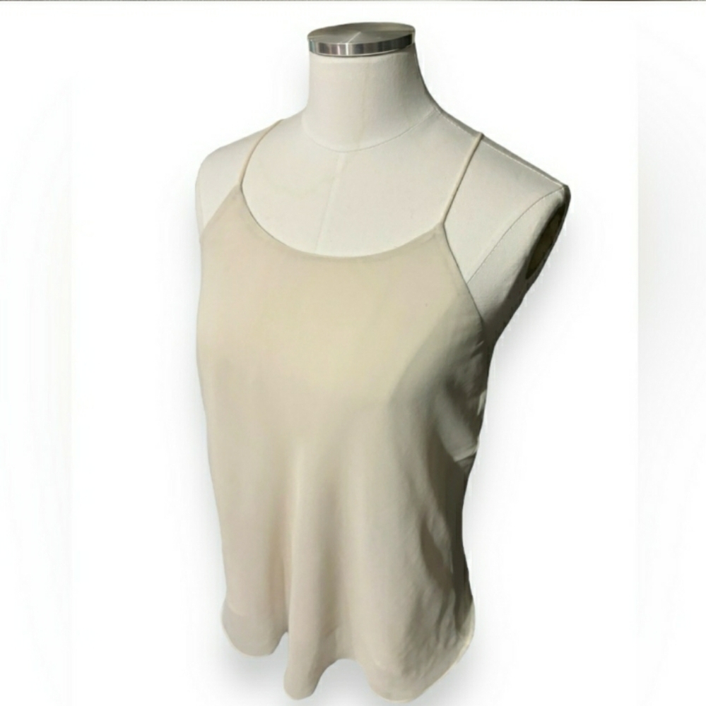 TOSKA Ivory Double Layered Racerback Camisole